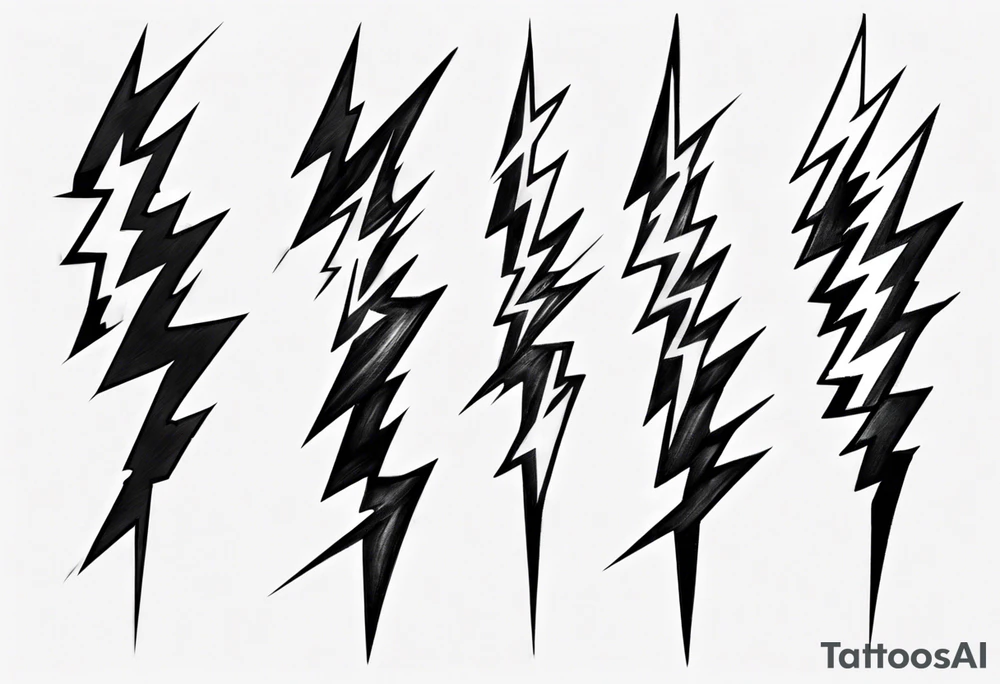 Realistic Lightning Bolt Tattoo tattoo idea