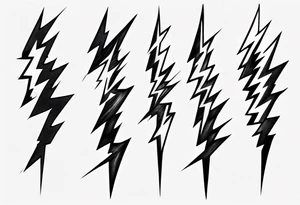Realistic Lightning Bolt Tattoo tattoo idea