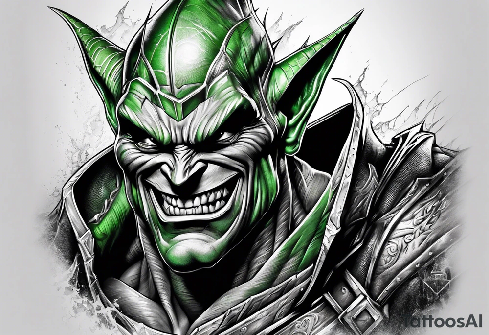 Green goblin tattoo idea