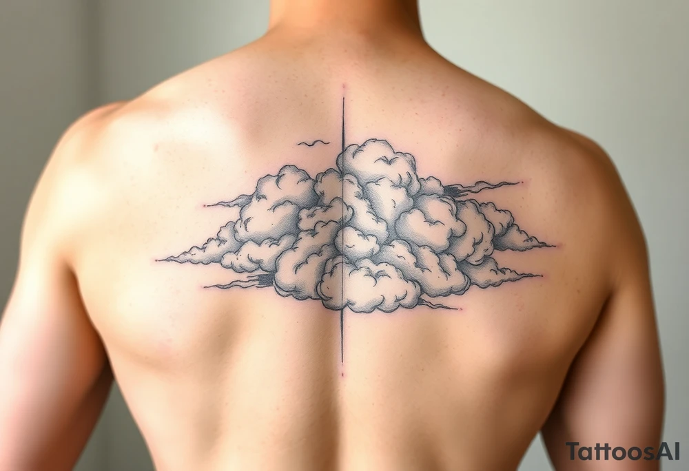 Storm clouds tattoo idea