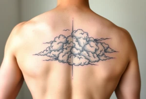 Storm clouds tattoo idea