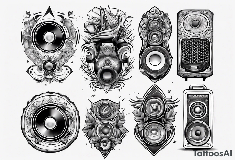 speaker tattoo idea