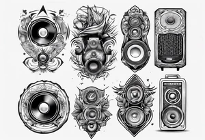speaker tattoo idea