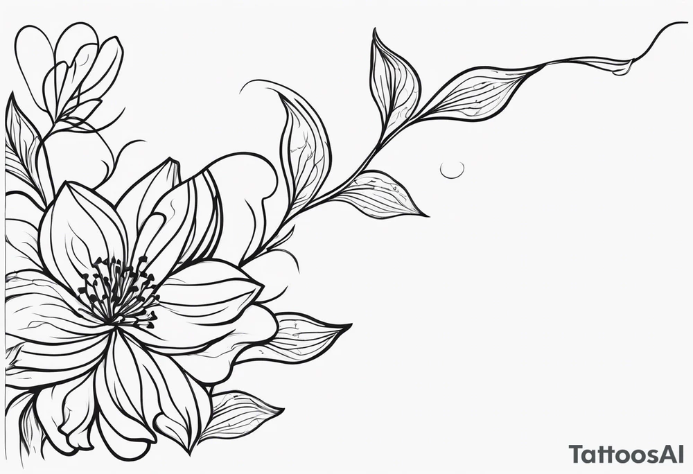 Longer Vines of Flores tattoo idea