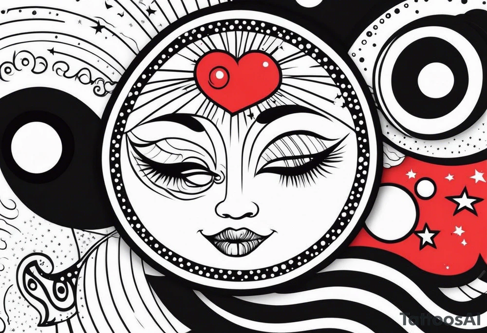 Sol e Lua tattoo idea