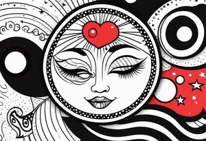 Sol e Lua tattoo idea