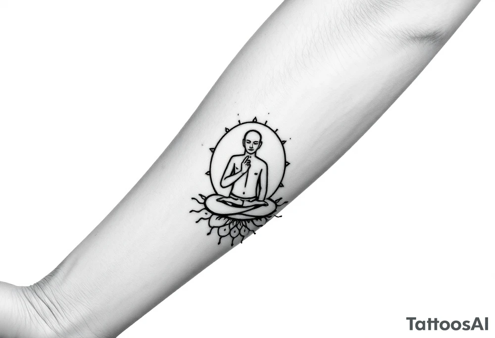 victory over coma and methadone. a new life in meditation. tattoo on the arm tattoo idea