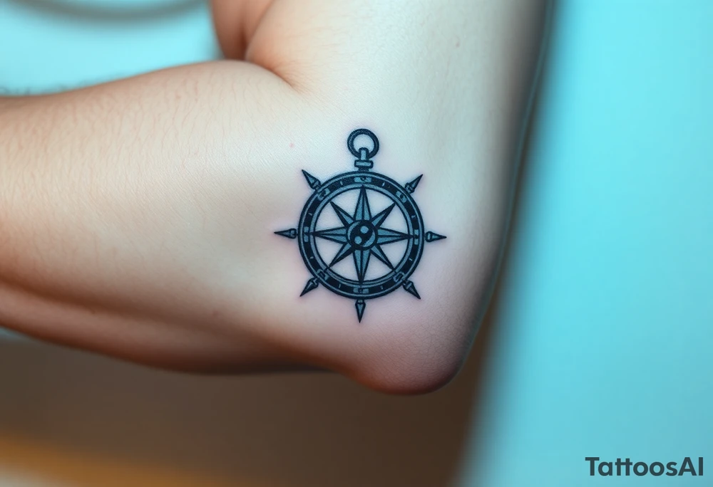 compass tattoo idea