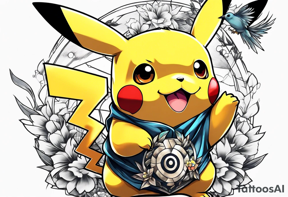 Pikachu tattoo idea