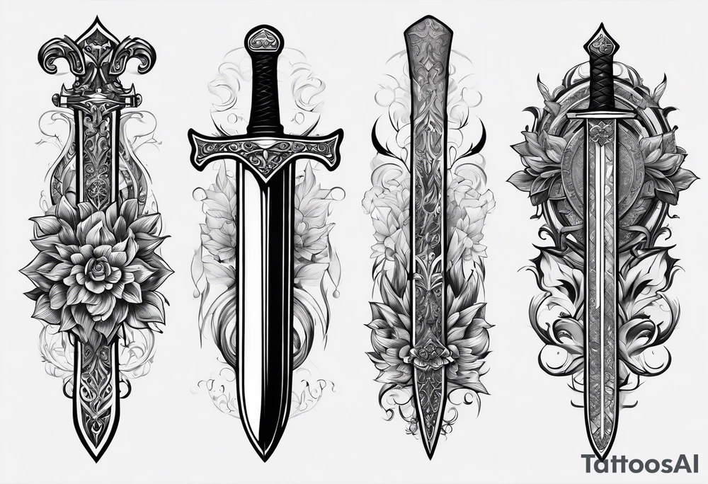 Zulifqar sword tattoo idea