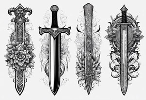 Zulifqar sword tattoo idea