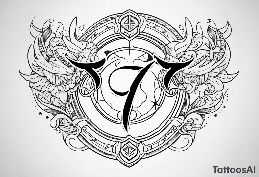 Gemini taurus zodiac signs combined tattoo idea