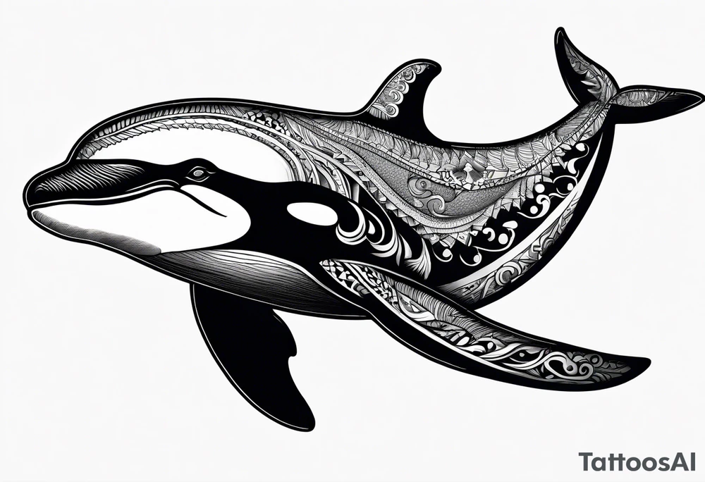 Orca that looks like a killer tattoo idea