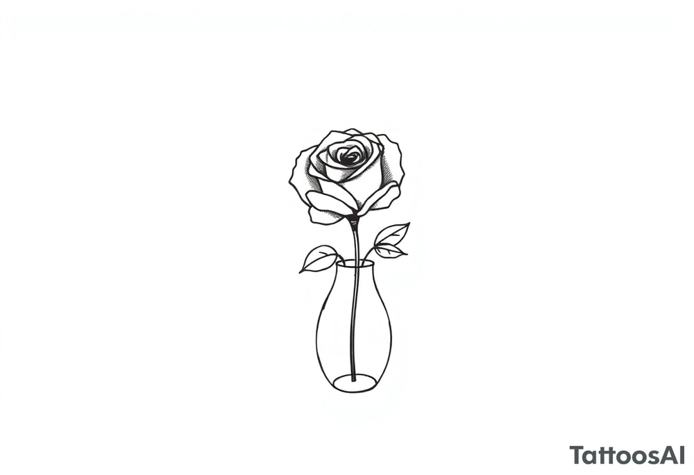 are you going to see the rose in the vase or the dust on the shelf tattoo idea