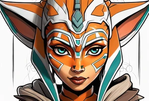 Ahsoka and baby yoda tattoo idea