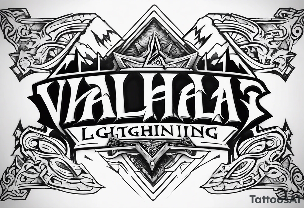 Valhalla lightning tattoo idea