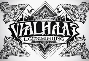 Valhalla lightning tattoo idea