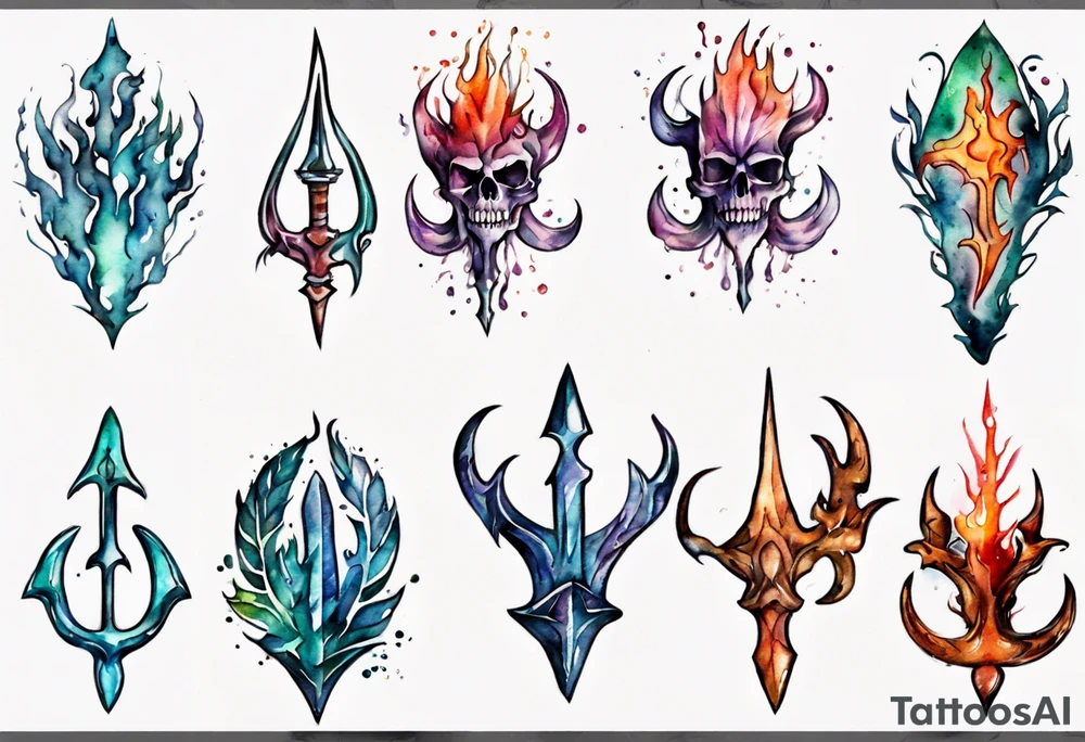 trident tattoo idea