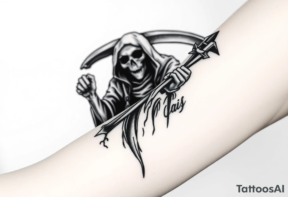 grim reaper tattoo idea