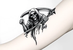 grim reaper tattoo idea