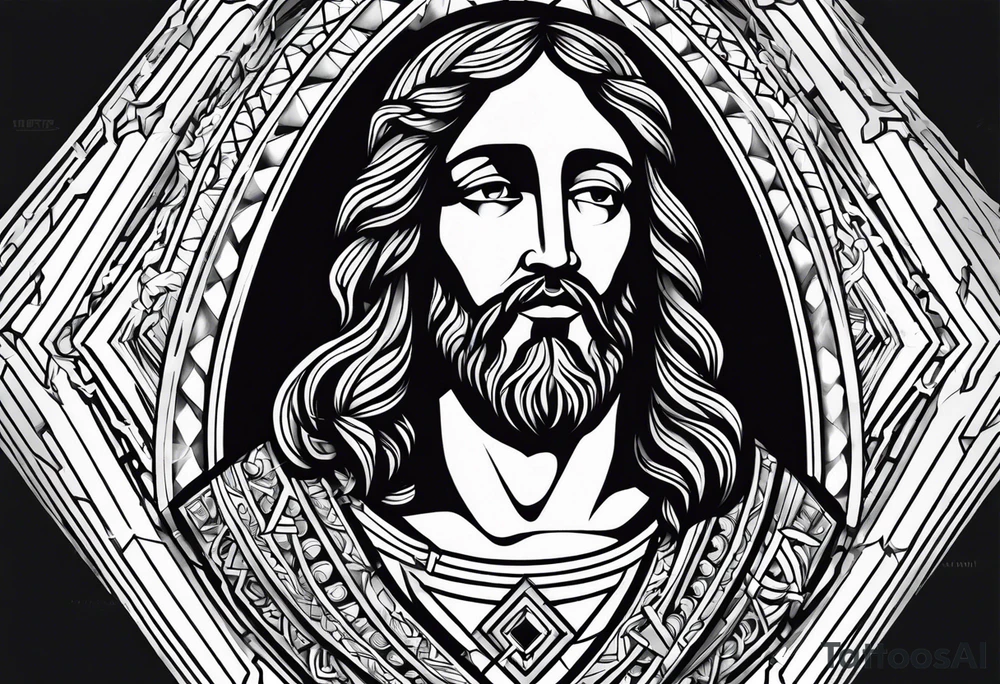 Jesus piece tattoo idea