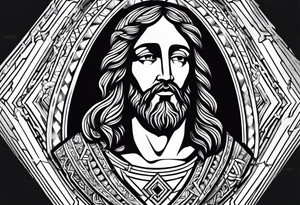 Jesus piece tattoo idea