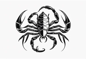 Scorpion traditional tattoo tattoo idea