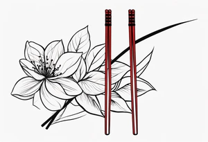 chopsticks tattoo idea