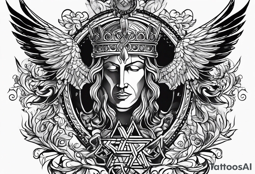 The symbol of Matthias in the bible tattoo idea