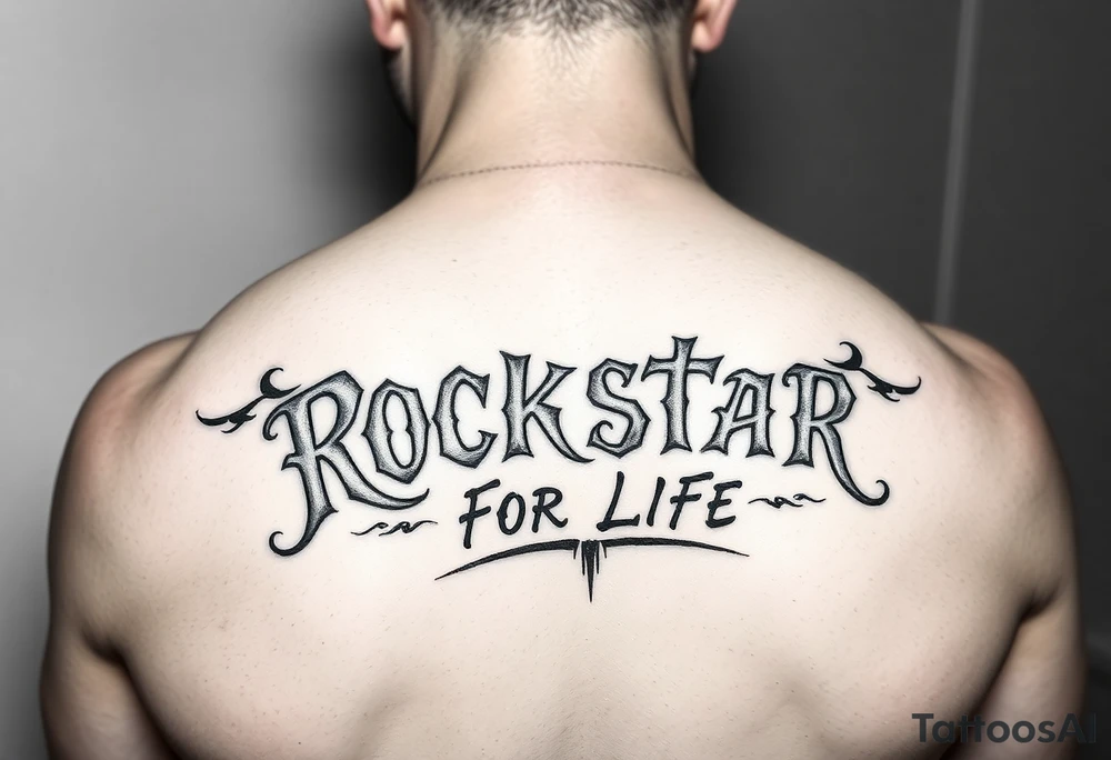 Rockstar for life tattoo idea