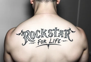 Rockstar for life tattoo idea