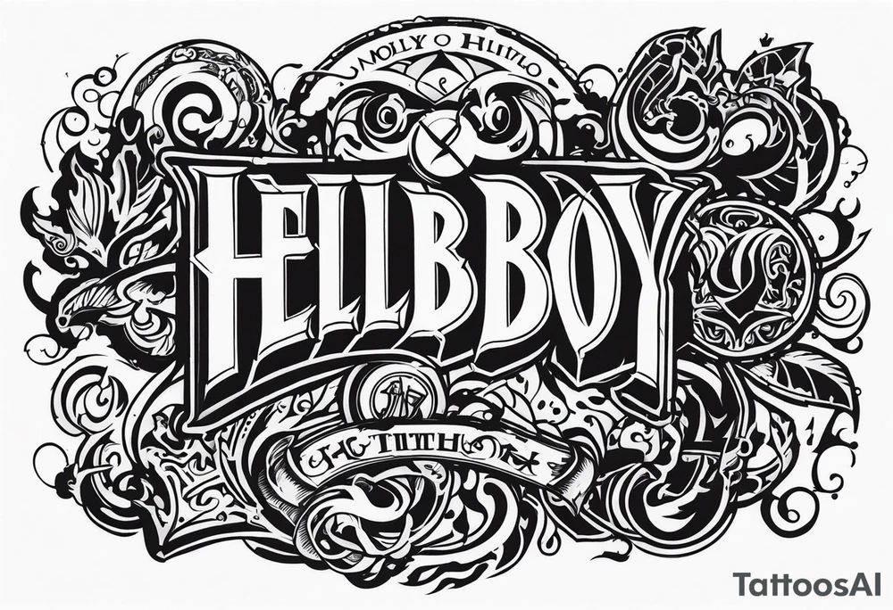 hellboy flash tattoo tattoo idea