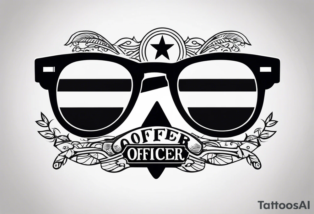 sunglasses Officer tattoo idea