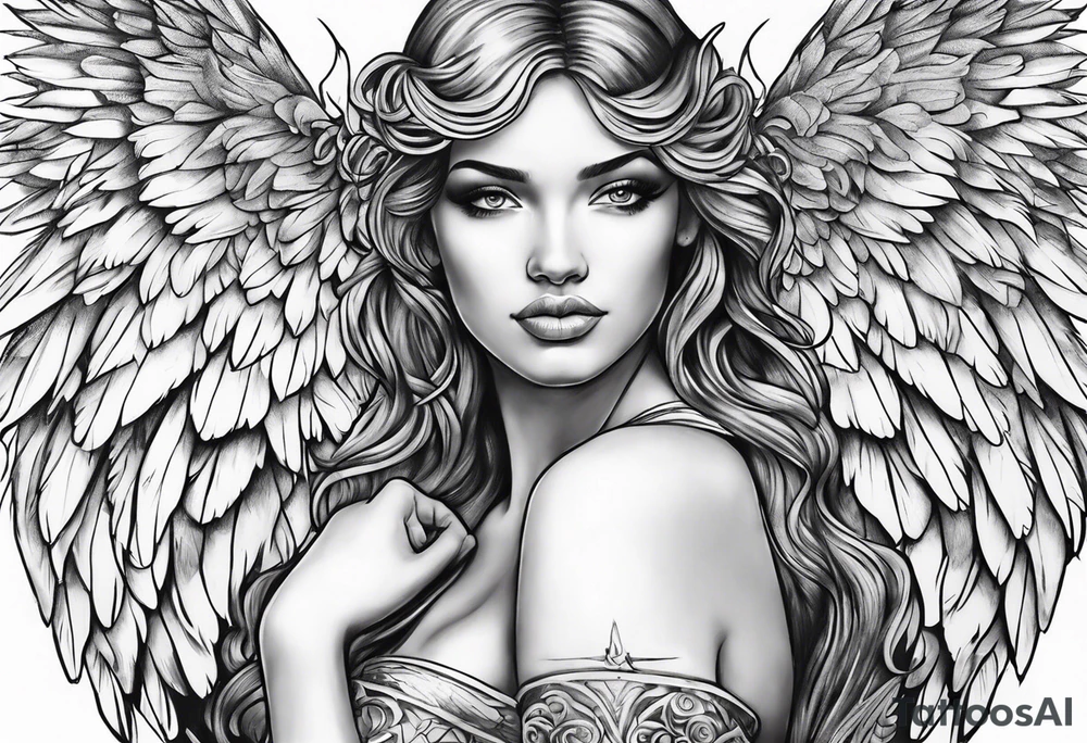 Angel remember love tattoo idea