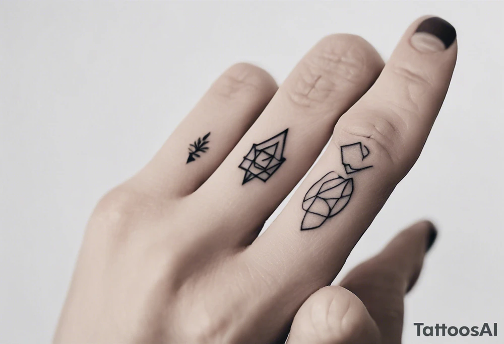 small tattoo on the finger tattoo idea