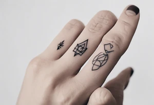 small tattoo on the finger tattoo idea