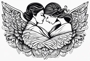 We are each of us angels with only one wing, and we can only fly by embracing one another. tattoo idea