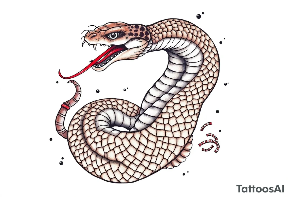 Dangerous Snake back Tattoo tattoo idea