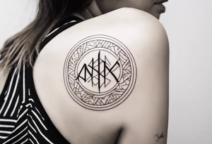a minimal tattoo from the Names Yael, Matan, Nadav, Dafna tattoo idea