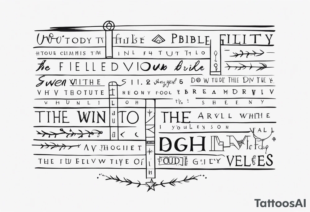 Bible verses tattoo idea