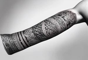 Viking tattoo sleeve tattoo idea