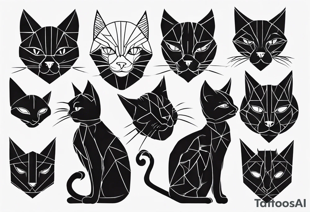 a black cat tattoo idea
