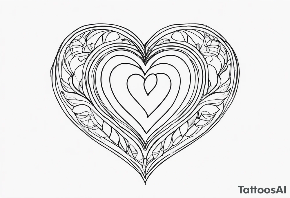 Picture of a heart to represent oneself tattoo idea