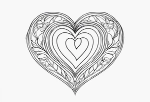 Picture of a heart to represent oneself tattoo idea