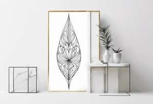 Line Vertical tattoo idea