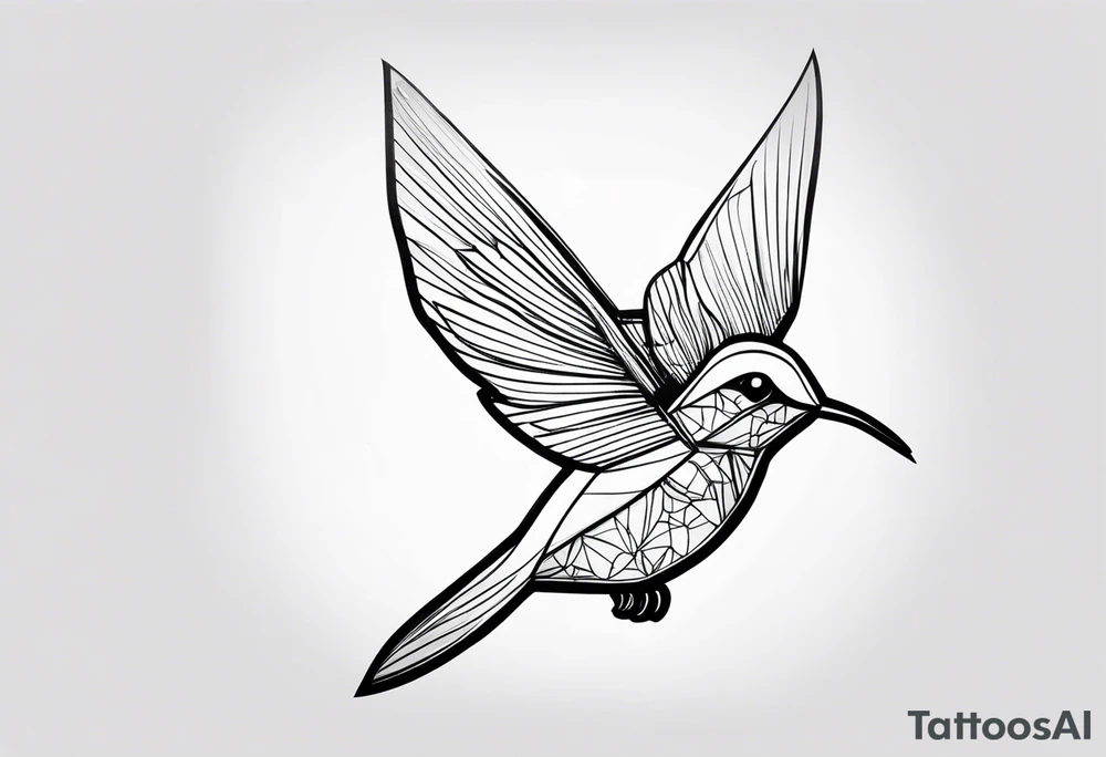 Hummingbird tattoo idea