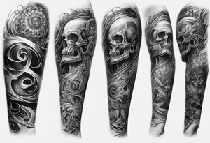 Reincarnation forearm tattoo minimalism tattoo idea