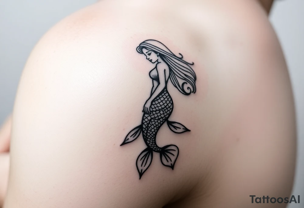 mermaid tattoo tattoo idea