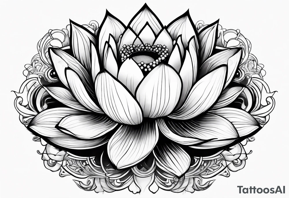 lotus flower tattoo idea