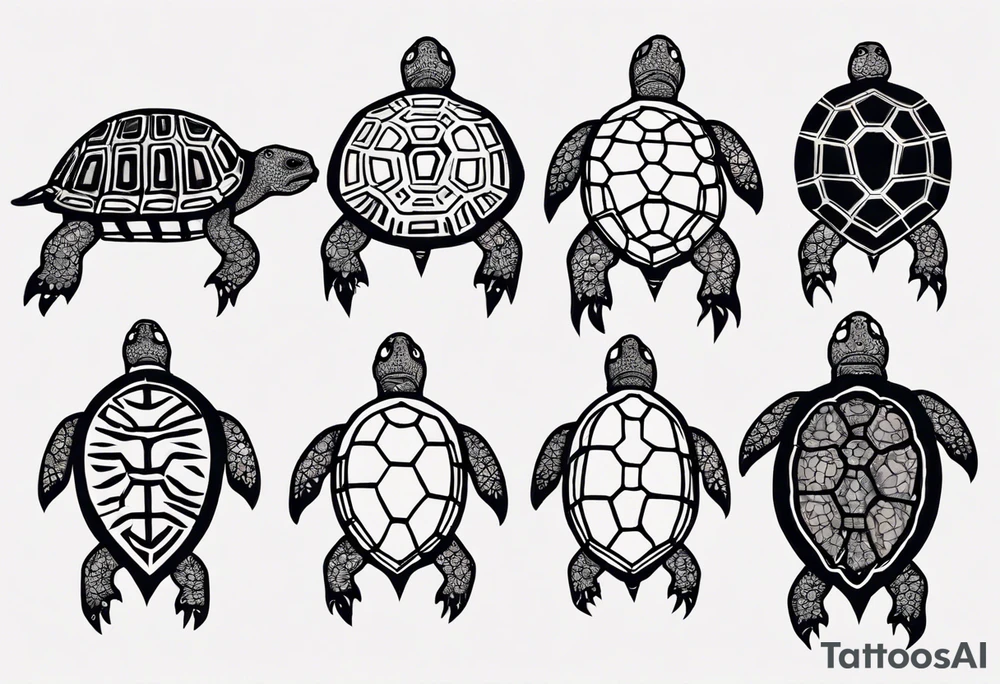 Slow tortoise tattoo idea